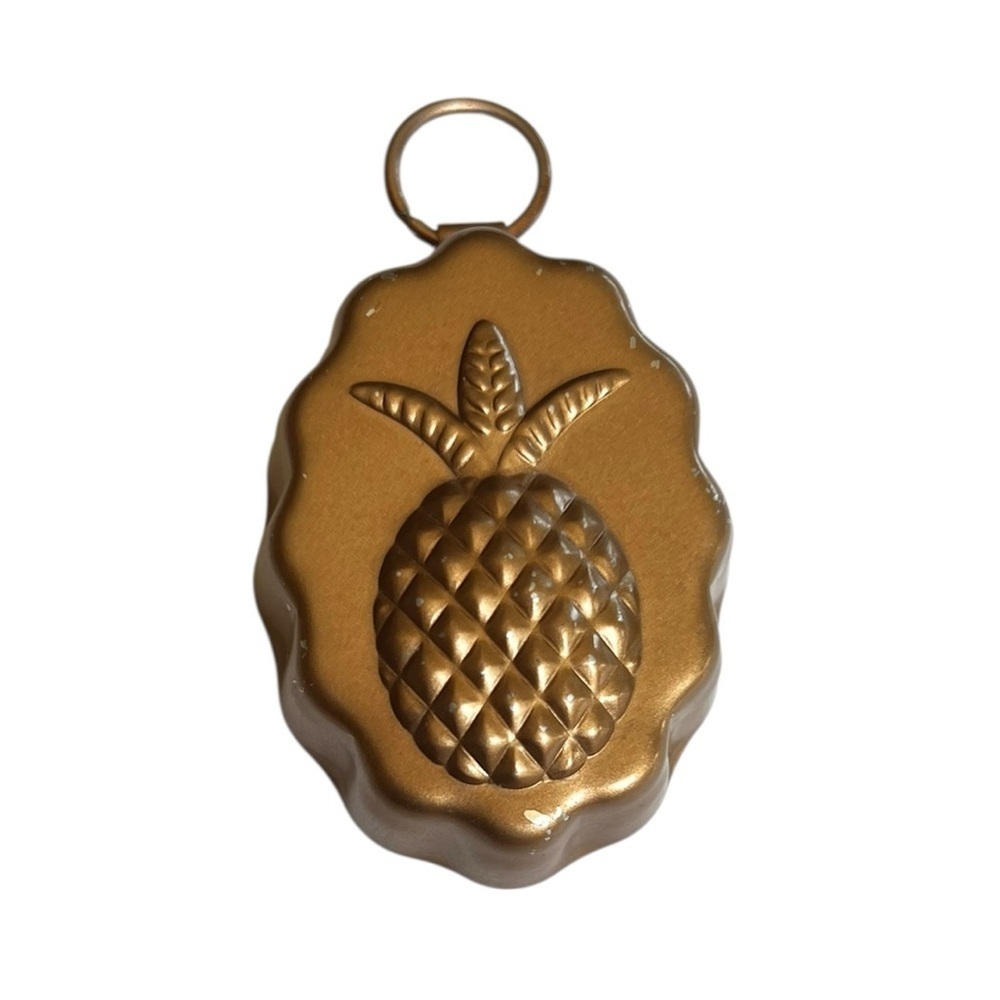 Williams Sonoma Copper Mini Pineapple Mold Ornament Wall Hanging